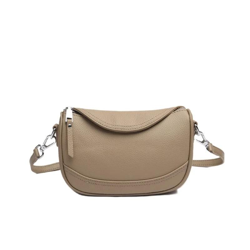 TOGO Kopfschicht Rindsleder Satteltasche Temperament Damen Kleine Handtasche Echtes Leder Schulter Crossbody Phe Tasche