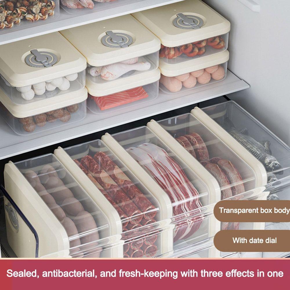 Antibacterial Frozen Organizer Fruit Meat Vegetable Fresh-keeping Box Refrigerator Storage Box