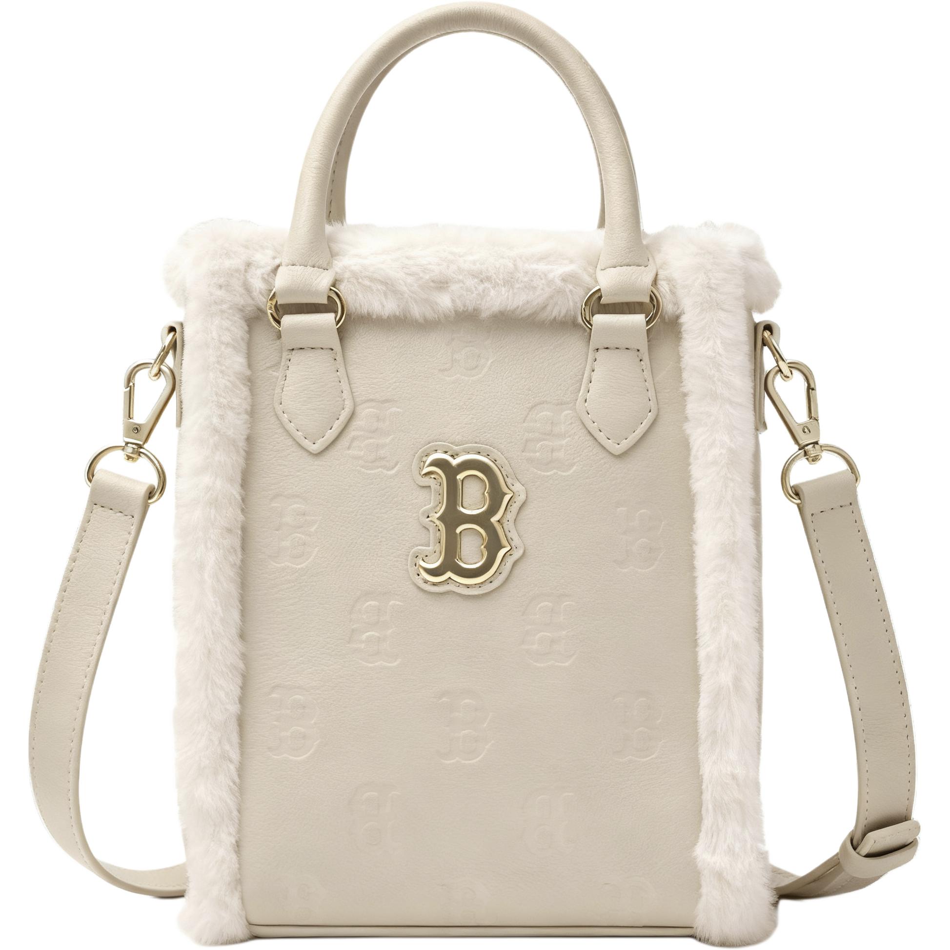 

MLB Retro High-Quality Versatile Plush Shoulder Bag Unisex Shoulder Bag Light-Beige 7ACRM0946-43BGL Light Beige,Regular