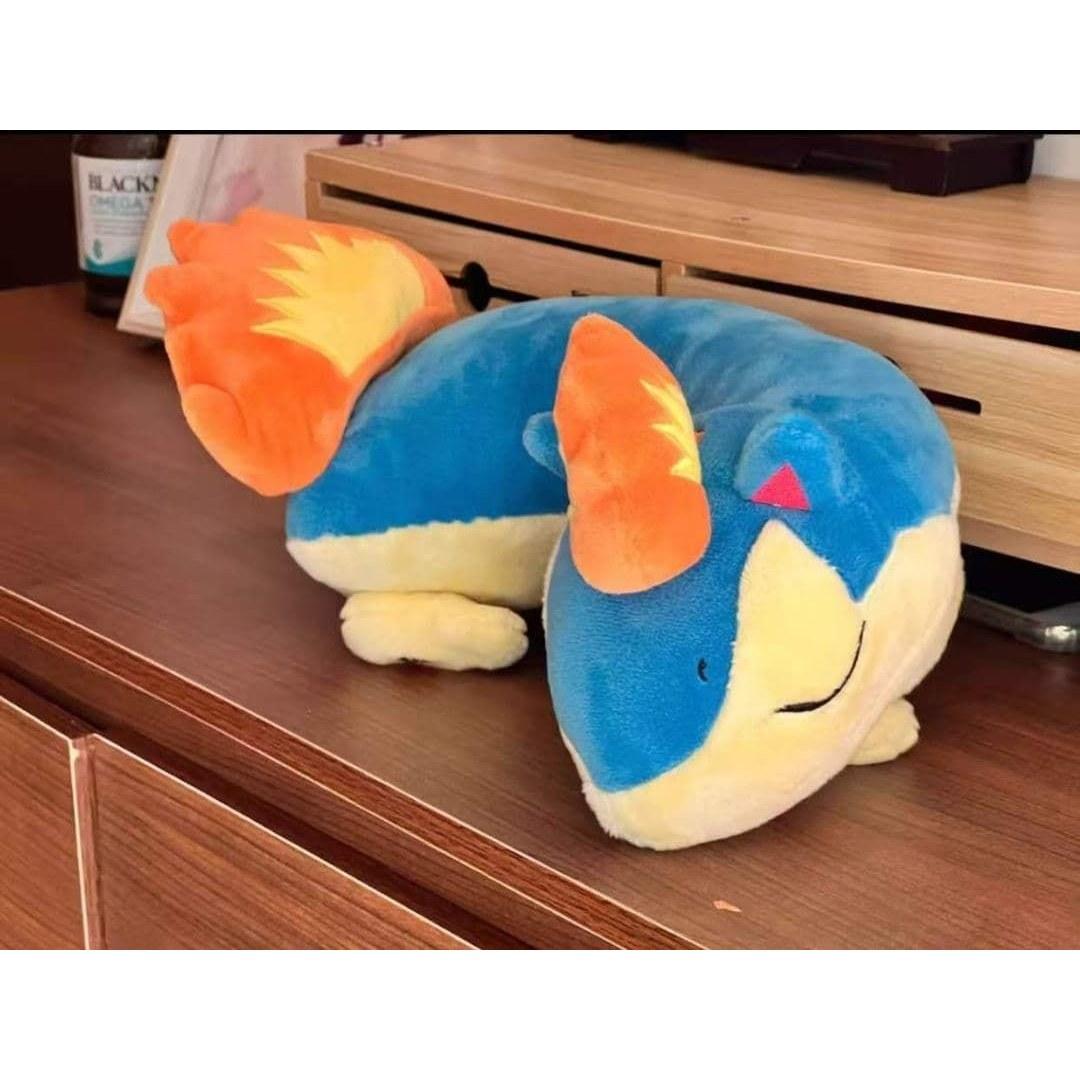 Magma Rashi plush toy exclusive overseas Pokemon Center (with built-in magnet) tag attached.