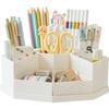 Large Capacity Detachable High Aesthetic Rotating Pen Holder, Plastic Desktop Office Storage Box