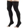 1 Pair 23-32Mmhg Open Toe Thigh High Compression Stockings For Varicose Vein Swelling Leg S-Xxl