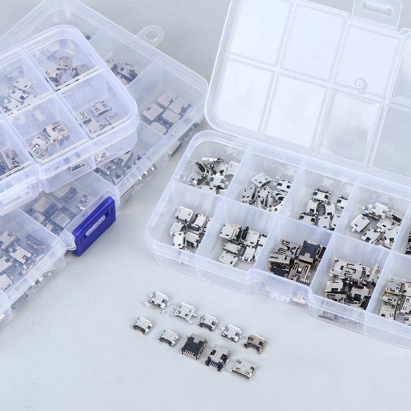 New 50/100/150Pcs 2/6/16Pin SMD SMT PCB USB-C Socket Type-C USB Connector Charging Port For Phone And Digital Product Repair Kit