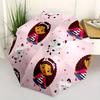 Girl,Cat Automatic Folding Umbrella 8 Ribs Lightweight Design, Durable Iron Frame, Compact and Portable, Ideal Birthday or Christmas Gift,