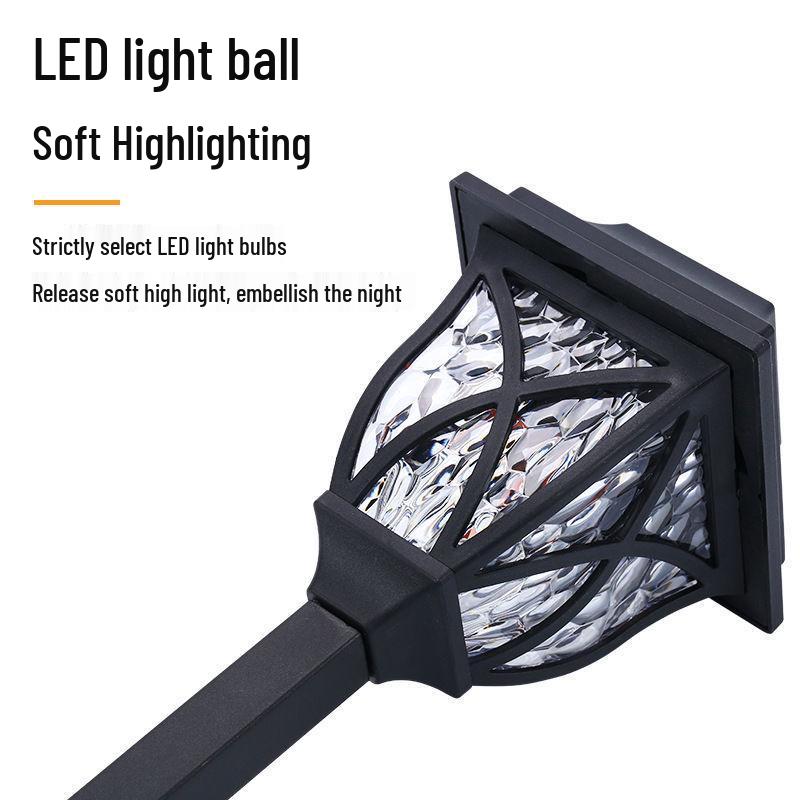 

Outdoor Waterproof Solar LED Square Lawn Light 600mAh Warm Light Lantern