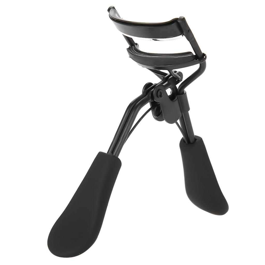 Professional Stainless Steel Eyelash Curler Silicone Ring Pad Eye Lash Curling Tool Black