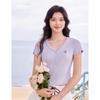 Women's Embroidered Love Heart Round Neck T-shirt