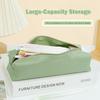 Large Capacity Pencil Case Solid Color Stationery Bag Stationery Pouch  Back To School Gift