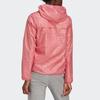 adidas Floral Print Slim Fit Hooded Jacket Women Outerwear Magenta GQ0617