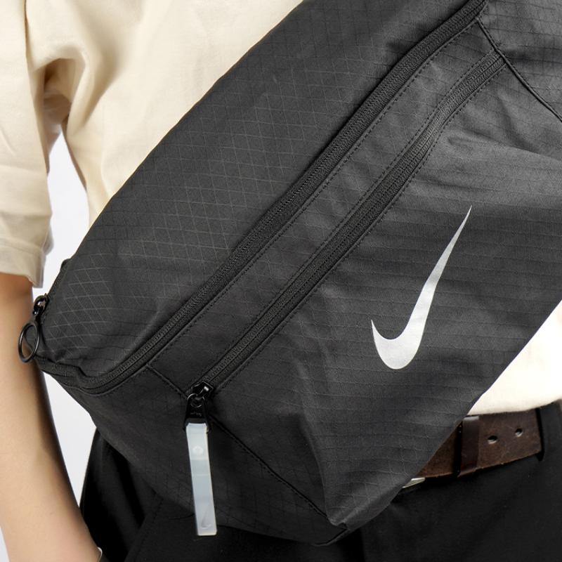 Nike Fabric One Shoulder Crossbody Bag, Sling Bag, Fanny Pack Regular Unisex Black Casual DN8114-010