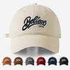 Baseball Cap Women's New Dome Letter Embroidery Men's and Women's Cap Outdoor Shading Wide Brim Hat