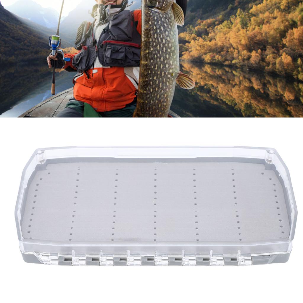 Fly Fishing Box PC Clear Lid EVA Foam Magnetic Portable Fly Fishing Tackle Storage Box for Outdoor