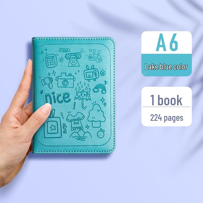 Large Cartoon Embossed Soft Cover Notebook - A5/A6 College Planner Diary