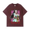 275 GSM Washed T-shirts 100% Cotton One Piece V68 Boa Waifu Print Unisex Heavy Cotton T Shirt