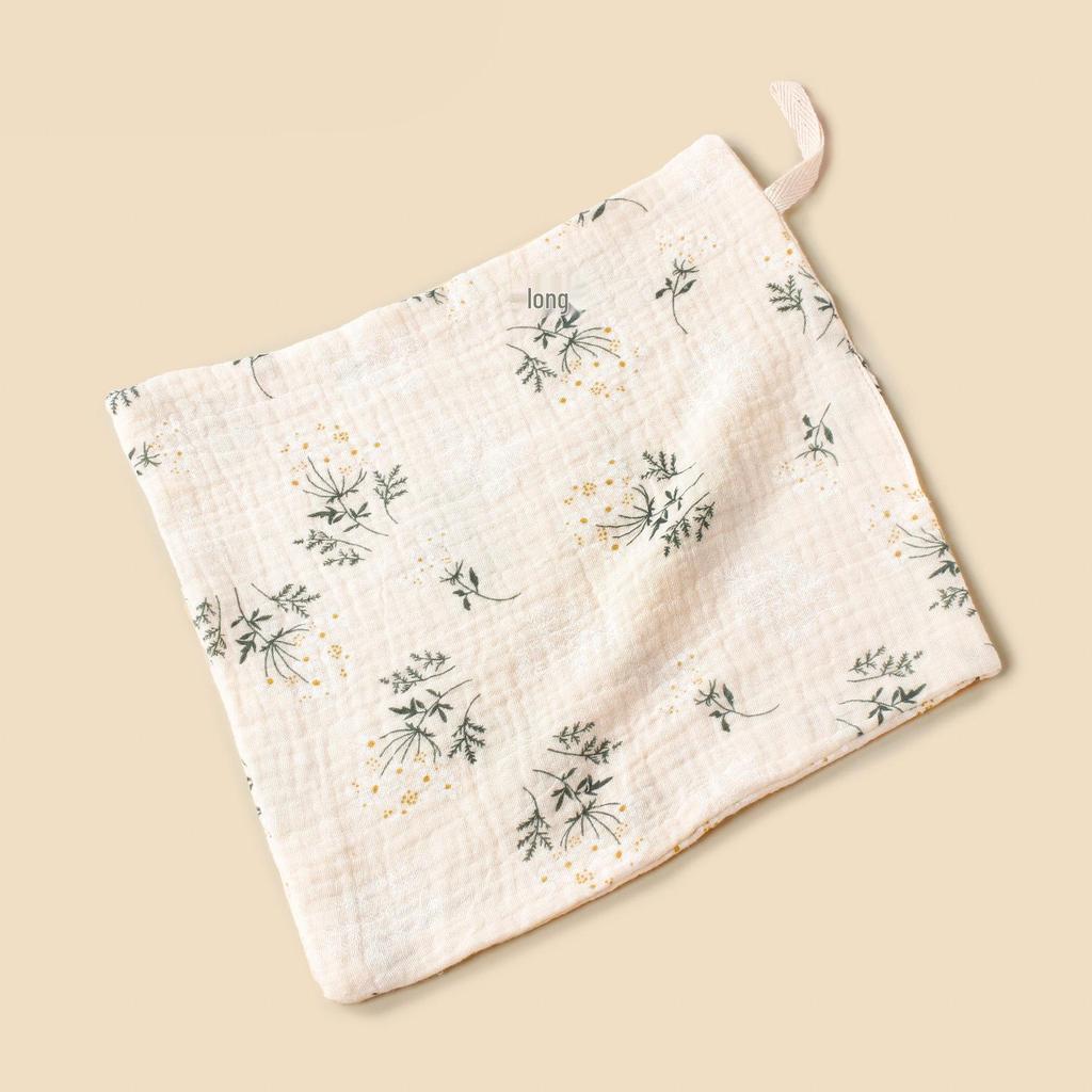 Baby Soft Cotton Muslin Handkerchief with Lanyard