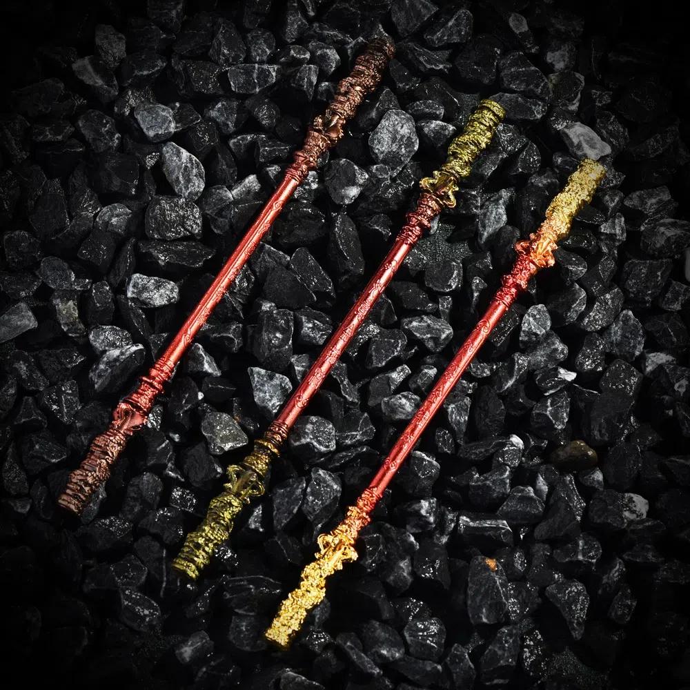 Gold hoop bar zinc alloy the Monkey King Ruyi metal weapon props around the Monkey King
