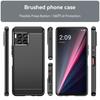 Carbon Fiber Texture TPU Case for T-Mobile Revvl 7 Pro 6x 5G Revvl 6 T Phone Pro 5G Shockproof Protective Business Full Protection Cover