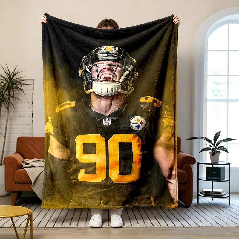 Pittsburgh Steelers Soft and comfortable flannel Suitable for sofas living rooms outdoor camping travel and also makes a great anniversary gift