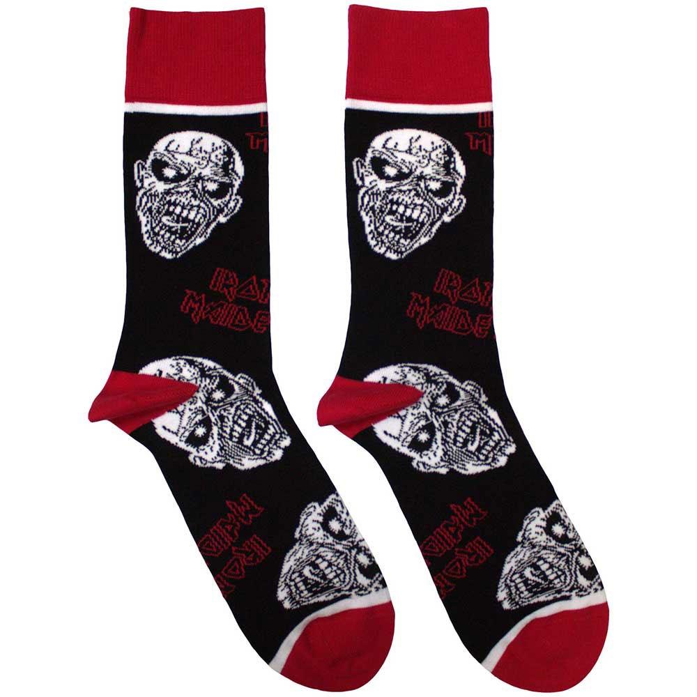 Iron Maiden Unisex Adult Eddie Skulls Ankle Socks