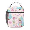 Nutcracker Ballet Christmas Theme Pattern Insulated Lunch Bag for Women Children Leakproof Food Boxes Thermal Lunch Box Tote