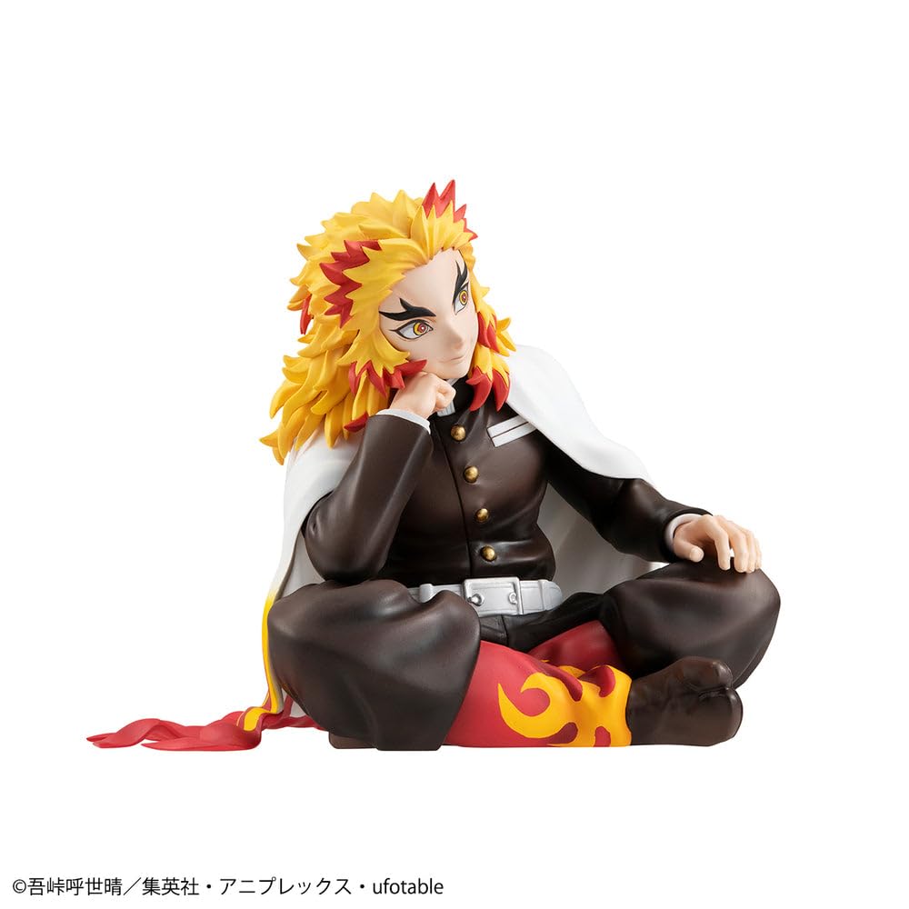 Serie Dämon Kimetsu no Yaiba Tenohira ca. 90 mm PVC bemalte fertige Figur GEM. Jäger Rengoku-san