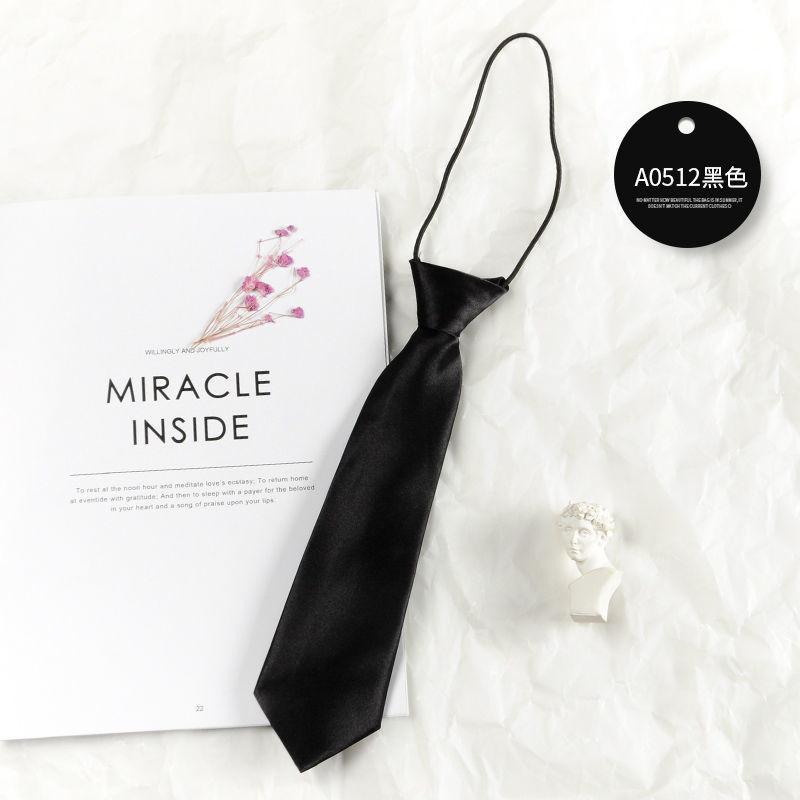 Kids Pattern Polyester Lazy Tie With Clip For School Uniforms And Gift Ideas