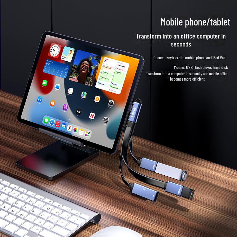 Adaptador y Splitter Biaz Tipo-C a USB 3.0 OTG para Teléfonos y Unidades USB