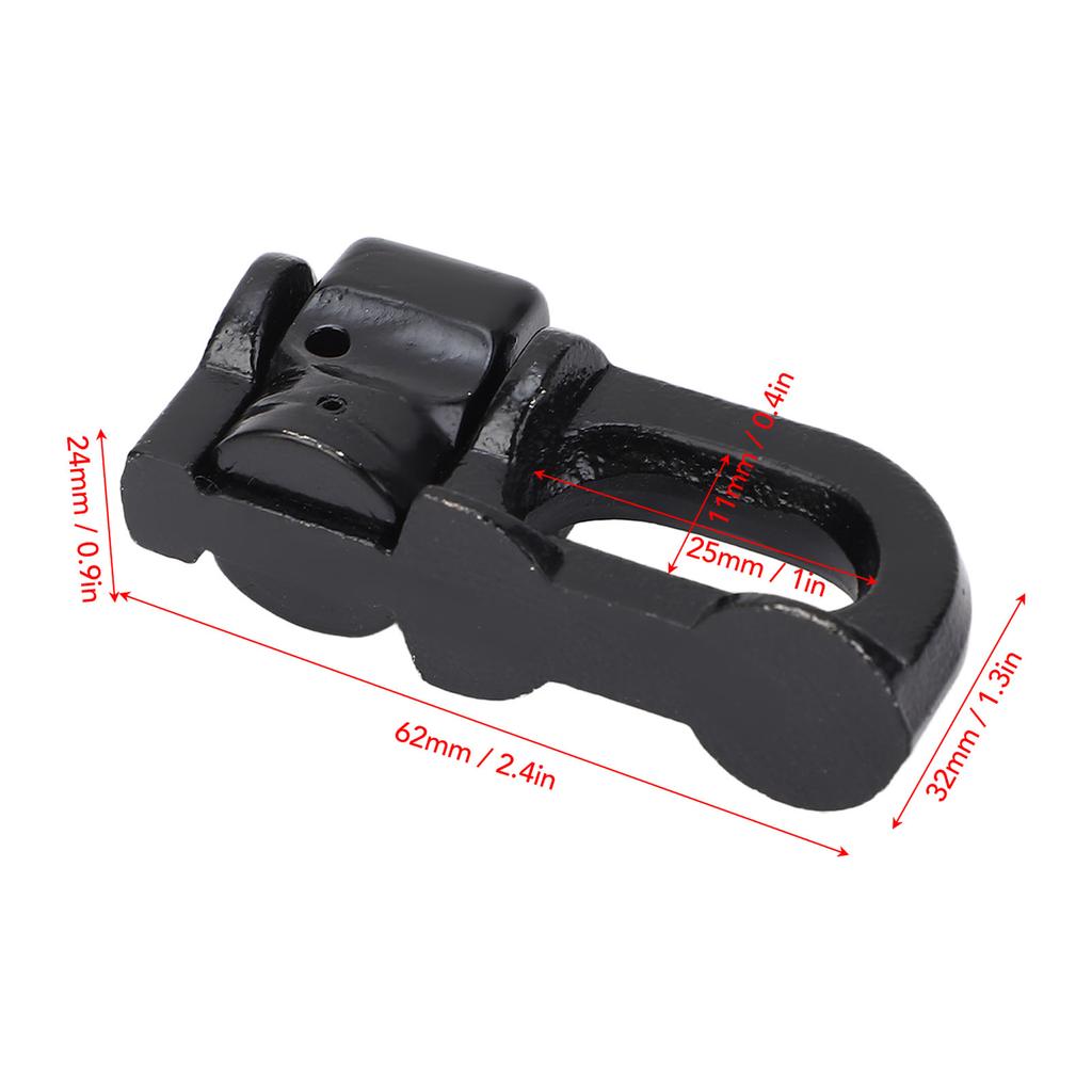 4Pcs L Track Double Stud Tie Down Fitting Carbon Steel L Track Rail Double Stud Fitting for Truck Bed Trailer Cargo Control
