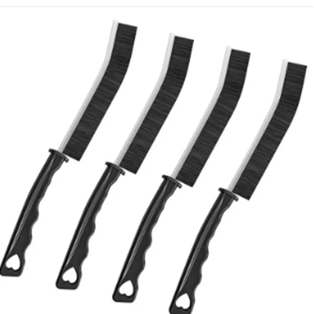 Multi-Purpose Hard Bristle Crevice Cleaning Brush -Deep Cleaning Tool For Household Use -Versatile,, Thin Brush To Clean Tight Spaces -4 Pcs