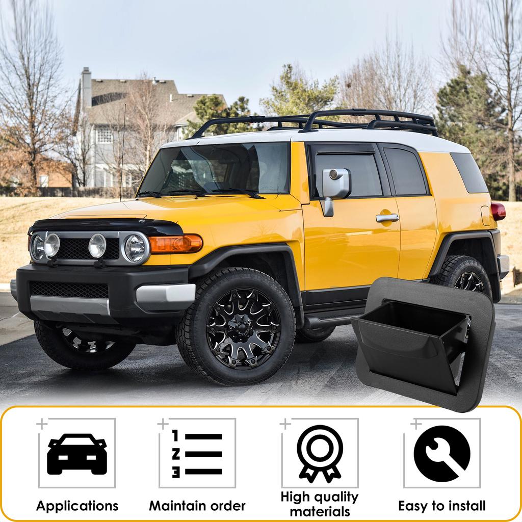 Center Console Fuse Storage Box Compatible for FJ Cruiser 2007-2025 Plastic Driver Seat Fuse Box Lightweight Fuse Box Container