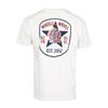 Men's Basic T-shirt with Star Print On the Back WHEELS AND WAVES