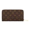 Zippy Wallet Brown Monogram Canvas/Fuchsia Pink Women Wallets M41895