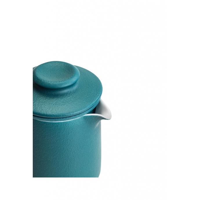 Ceramic Quick Tea Set with One Pot and Four Cups, Wooden Handle Teapot, Portable Bag