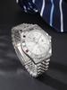 A durable stainless steel strap with a quartz movement for men's watches suitable for business leisure multiple scenarios or