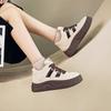 Leder High-Top Schuhe Herbst und Winter Neu Samt Plateau Brot Schuhe Warm Super Trend Freizeit Schuhe