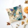 Retro Artist Chinese Dunhuang Art Cushion Cover Washable Linen Pillowcase Soft  for Daily Sofa Bed Home Room Decor