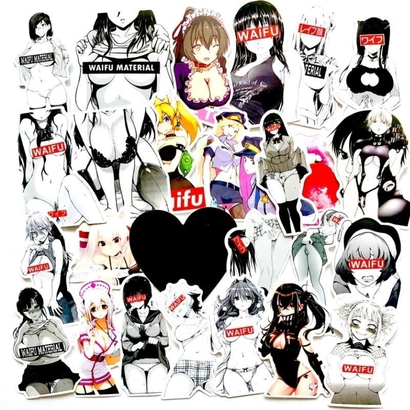 10/50PCS Quadratic Animation Cartoon Bunny Girl Sticker Trend Suitcase Luggage Graffiti Sticker Car Notebook Laptop Fashion Waterproof Decal