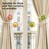 Modern Minimalist Plastic Shower Curtain Hook With Suction Cup For Bathroom Organizer