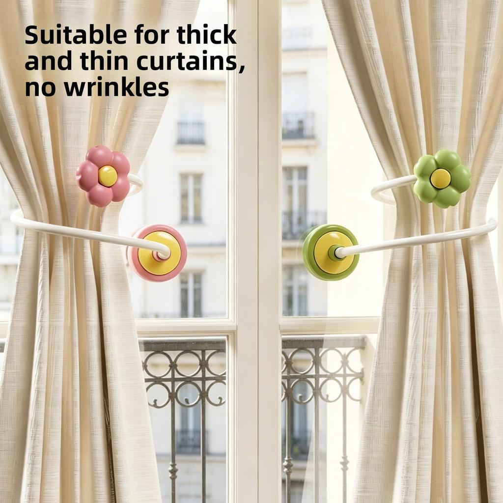 Modern Minimalist Plastic Shower Curtain Hook With Suction Cup For Bathroom Organizer