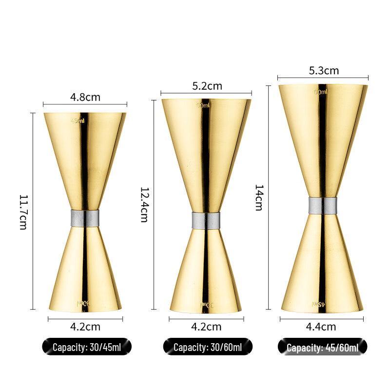ZISIZ Stainless Steel Cocktail Measuring Cup