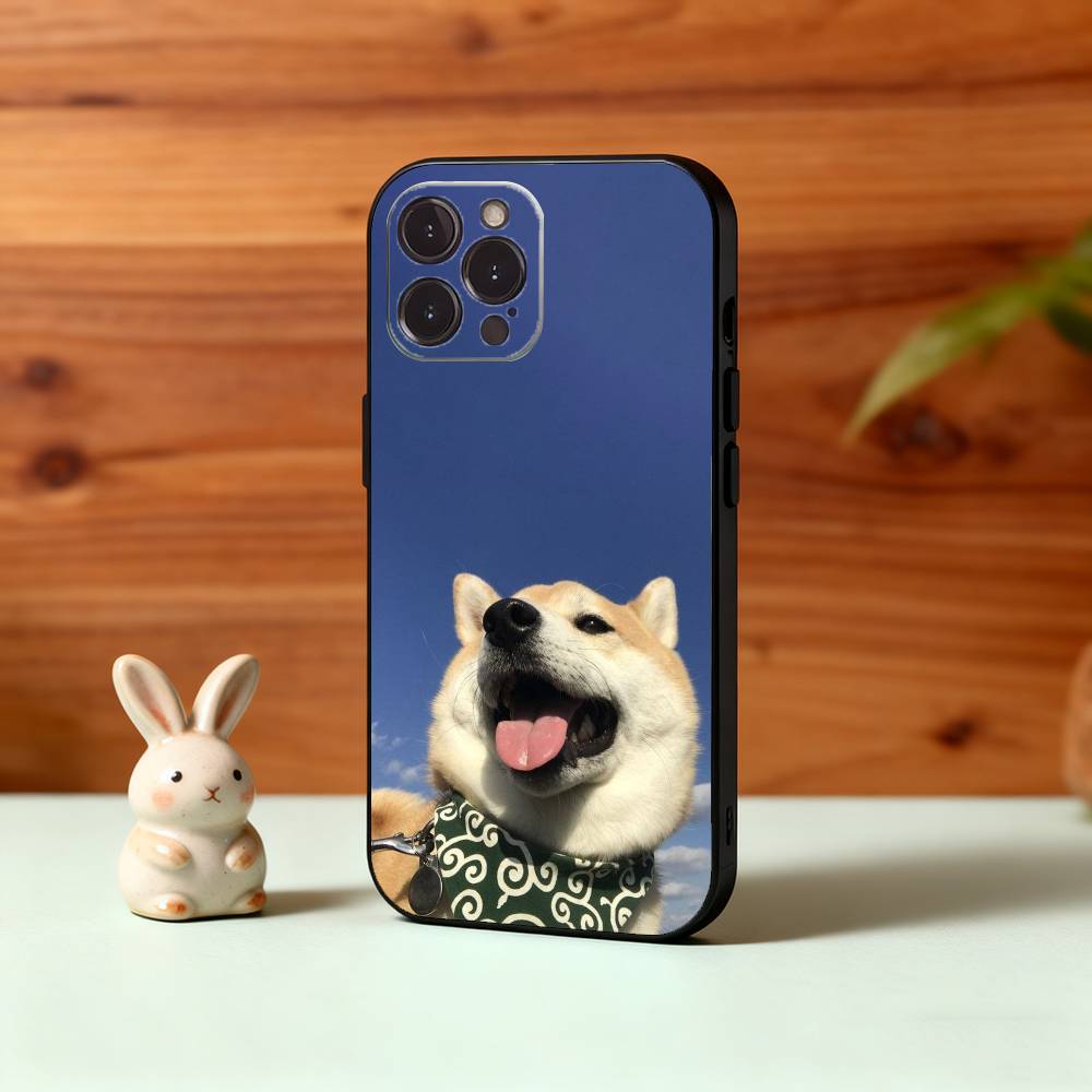 Animal Shiba Inu Dog Cute Phone Case For iPhone17,16,15,14,13,12,Plus,Pro Max, 5G Others Soft Black Cover
