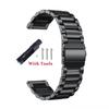 18mm 20mm 22mm 24mm Width Quick Release Full Stainless Steel Watchband Wristwatch Universal Flat Head Watch Strap Accessories