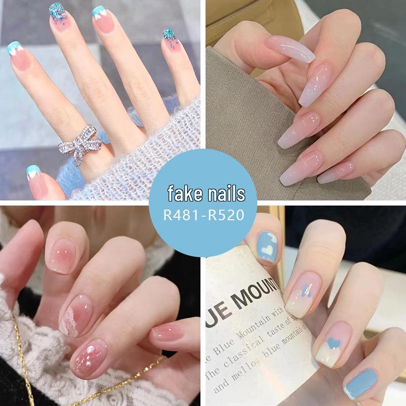

24-Piece Pink & Fresh Wearable Nail Art Tips