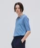 Easy O Open Collar Half Knit_Sky Blue