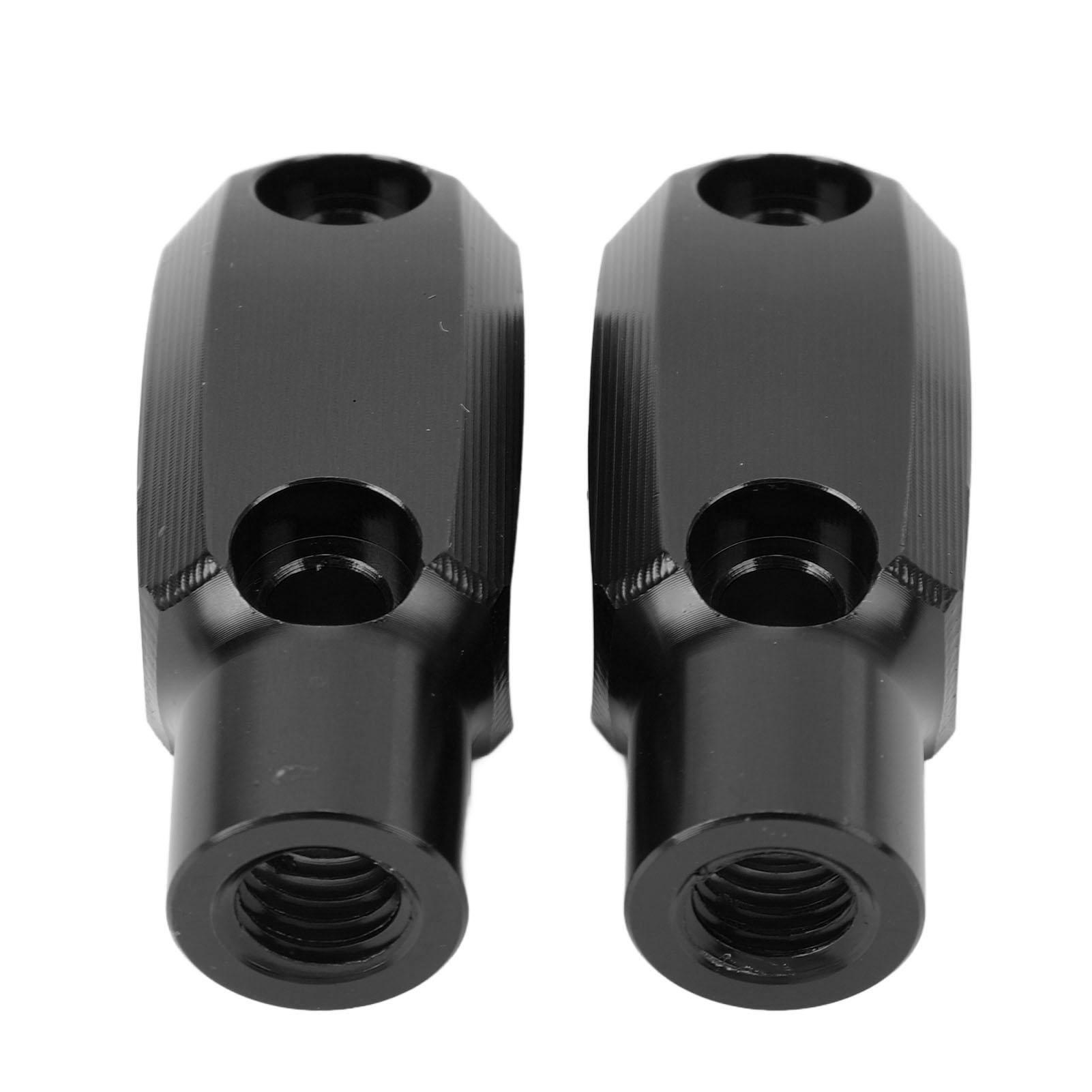 

1 Pair Motorcycle Mirror Mount M10 X 1.5 Clockwise Thread Adjustable Iron Handlebar Mirror Clamp For F900XR G310R Black чорний