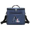 Insulated Lunch Bags Cooler Box Thermal Organizer Handbag for Student Waterproof Camping Storage Boxes Whitemarble Pattern