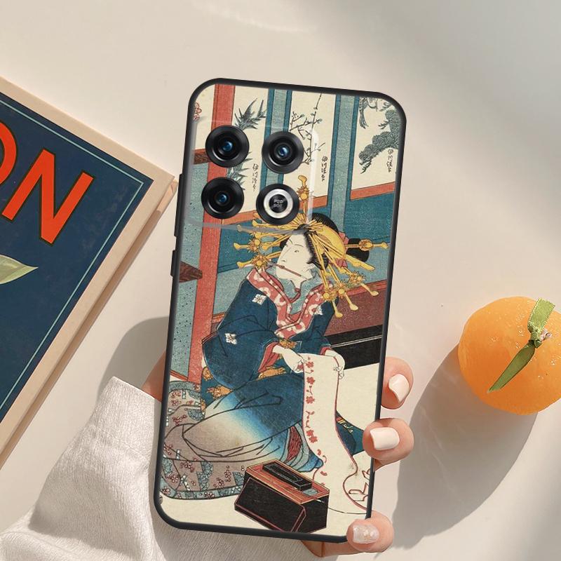 Japanese Ukiyo-e Art Case For OnePlus Nord 5 CE 2 3 4 Lite N20 N30 OnePlus 15 13 12 11 13T 10T 10R 12R 13R Cover