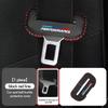For BMW 1/2pcs Car Seat Belt Buckle Cover Leather Protector Anti-collision Case Accessories Performance E91 X5 E70 F11 E30 F31 E1