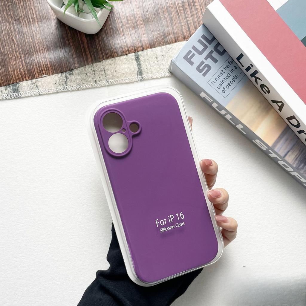 High-quality Liquid Silicone Mobile Phone Case Iphone16promax/15/14 Apple 13 Full-invest Anti-fall Protection Case