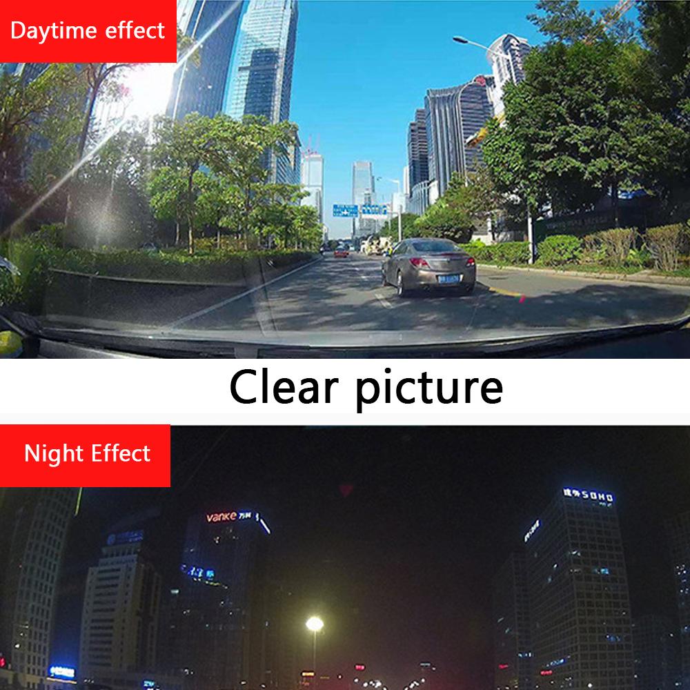 Registratore video per auto multilingue con doppia lente Dash Cam automatica Registratore per videocamera per auto Ciclo di visualizzazione notturna